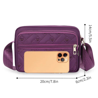 Waterproof Oxford Crossbody Bag for Women – Large Capacity Shoulder Purse