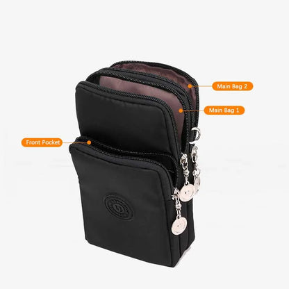 Women's Crossbody Phone Bag – Nylon Shoulder Wallet Purse