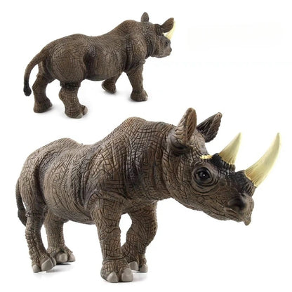 Rhinoceros Animal Figure – 27.5cm Realistic PVC Safari Toy