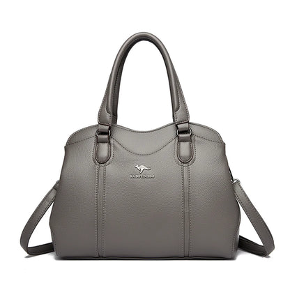 Soft Leather Tote Bag for Women – Luxury Shoulder & Crossbody Handbag