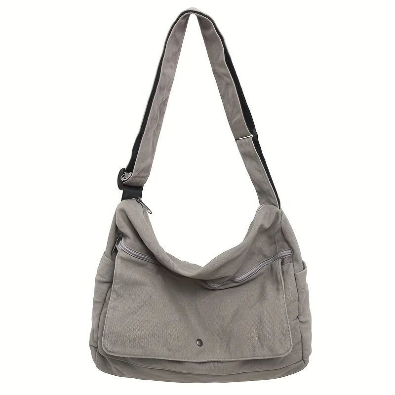 Large Canvas Hobo Crossbody Bag