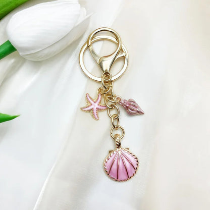 Bag Charm Chain Strap – Pearl Bow & Starfish Pendant Styles