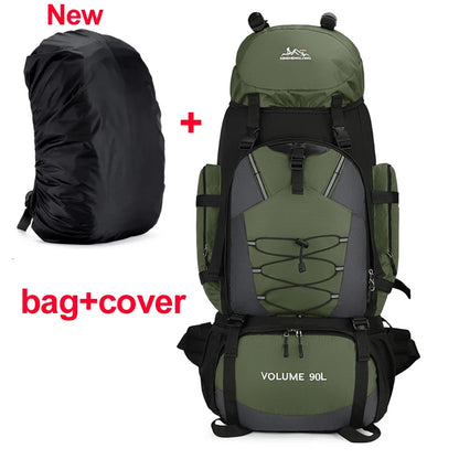 90L Hiking Backpack – Waterproof Large Capacity Trekking Rucksack