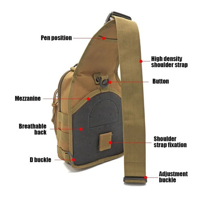 Tactical EDC Sling Bag – Waterproof Outdoor Pack