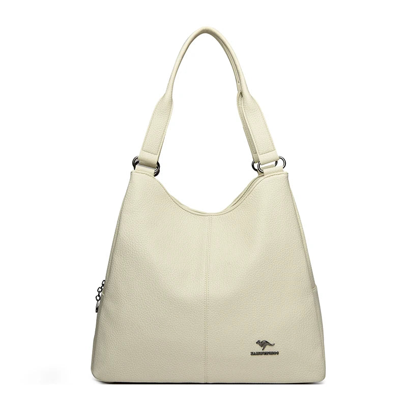 Leather Hobo Bag for Women – Large Top Handle Purse