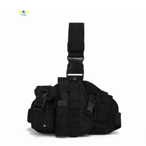 Tactical Drop Leg Holster – MOLLE Thigh Bag & Pouch