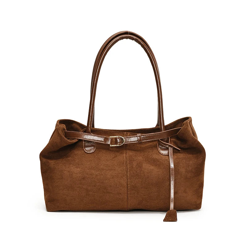 Fashionable Retro Shoulder Bag Large Capacity Casual Handbag