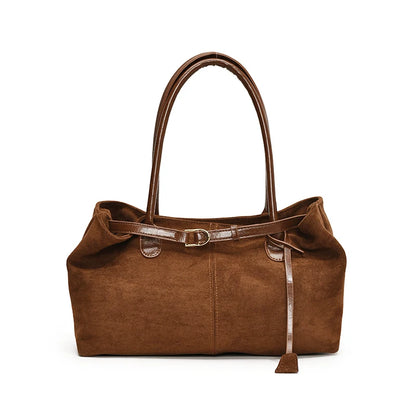 Fashionable Retro Shoulder Bag Large Capacity Casual Handbag