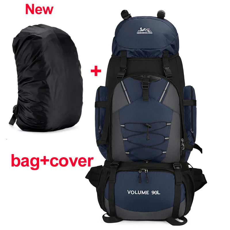 90L Hiking Backpack – Waterproof Large Capacity Trekking Rucksack