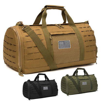 40L Tactical Duffel Bag with Shoe Compartment – Gym & Travel