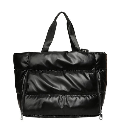 Quilted Tote Bag for Women – Waterproof Nylon Shoulder Bag