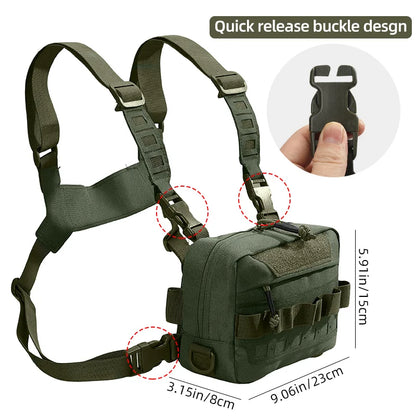 Tactical Chest Rig Bag – Fishing Lure & Outdoor Hiking Vest Pack
