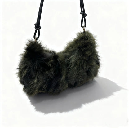 Faux Fur Shoulder Bag — Luxury Tote & Clutch Purse for Women
