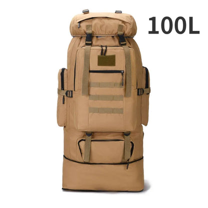 Tactical Backpack 80L/100L – Military Hiking & Camping Bag
