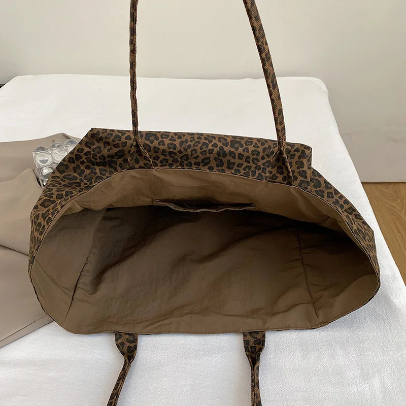 Fashionable Leopard Print Top Handle Bag Women Crossbody Casual Shoulder Comfortable Versatile