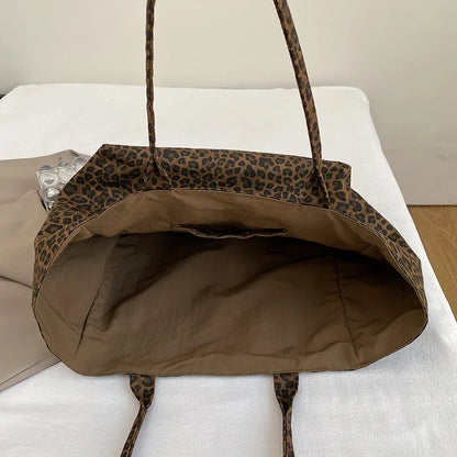 Fashionable Leopard Print Top Handle Bag Women Crossbody Casual Shoulder Comfortable Versatile