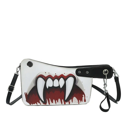 Halloween Knife Shape Shoulder Bag Women PU Leather Purse