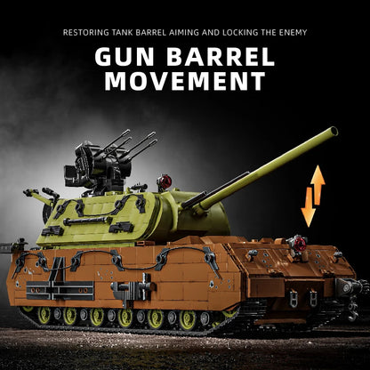 Panzer VIII Maus Tank MOC Set – 1:28 Scale Military Bricks