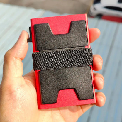 RFID Blocking Metal Card Holder Wallet for Men & Women