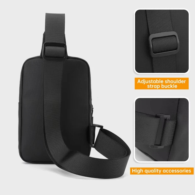 Men's Waterproof Sling Bag – Crossbody Chest Bag for Hiking & Travel