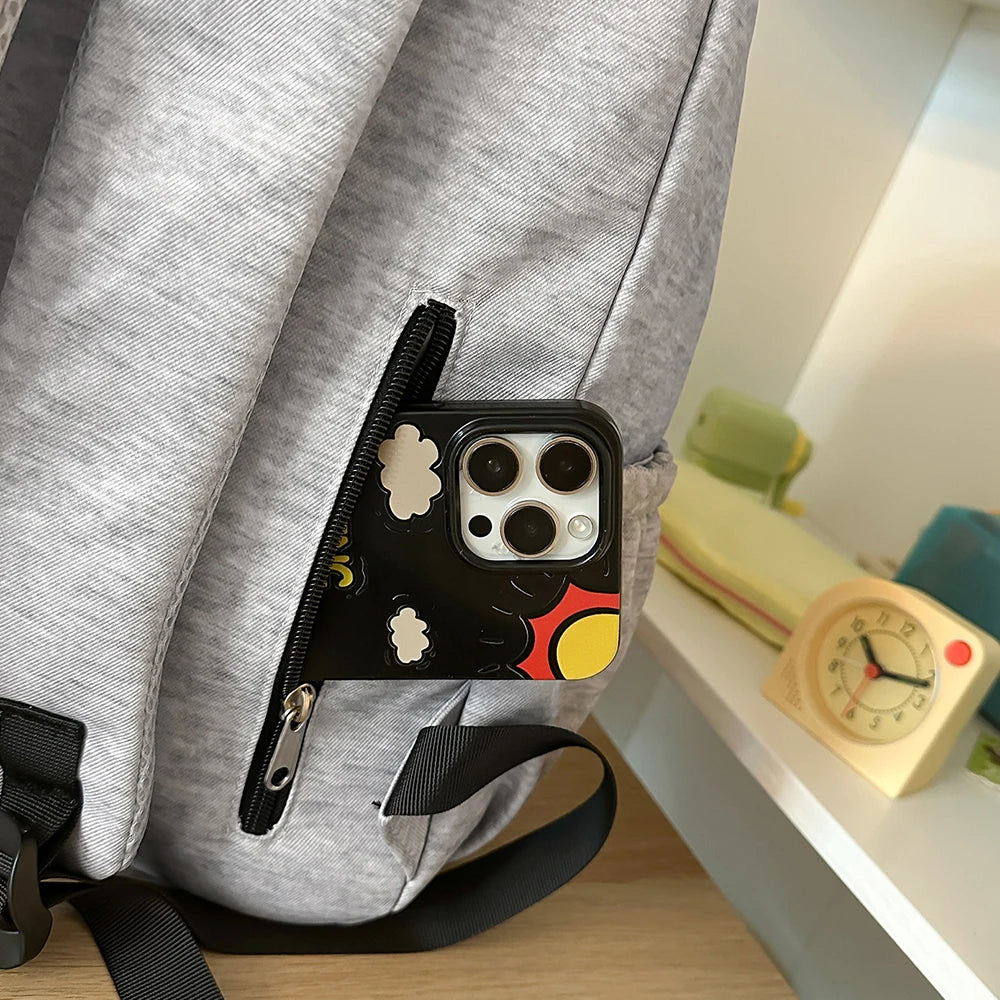 Star Print Letter Backpack – Cute School Bag for Women & Girls