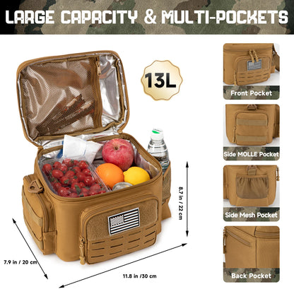Tactical Lunch Box for Men – Insulated Heavy Duty Work Bag