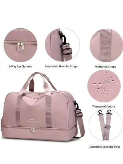 Expandable Travel Duffle Bag | Women's Gym & Weekend Overnight Bag