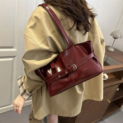 Women's Retro Large Capacity Shoulder Tote Bag