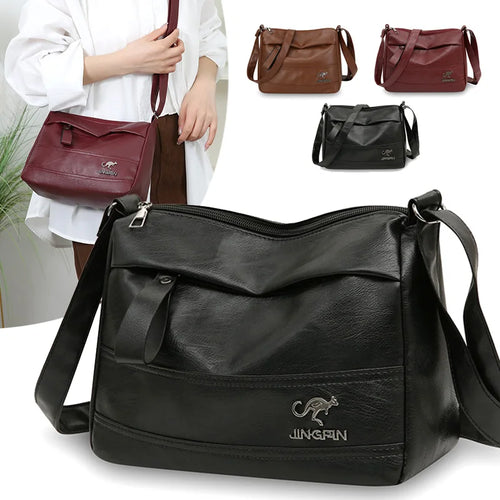 Women's PU Leather Crossbody Shoulder Bag
