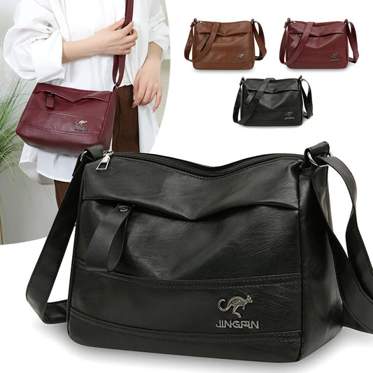 Women's PU Leather Crossbody Shoulder Bag