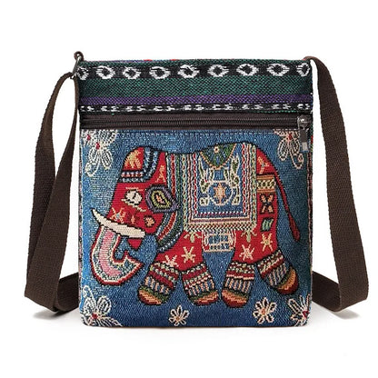 Embroidered Crossbody Bag – Boho Ethnic Phone Purse for Women