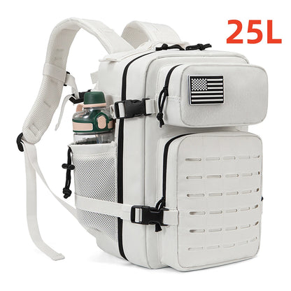 25L Tactical Backpack with Dual Cup Holders – MOLLE Hiking & Fitness Bag for Men & Women