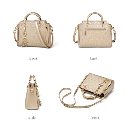 Foxer Brand Cowhide Leather Women S Handbag Shoulder Bag Luxury Design Female Crossbody Elegant Tote