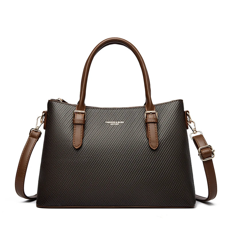 Women's PU Leather Handbag – Large Capacity Shoulder & Crossbody Bag