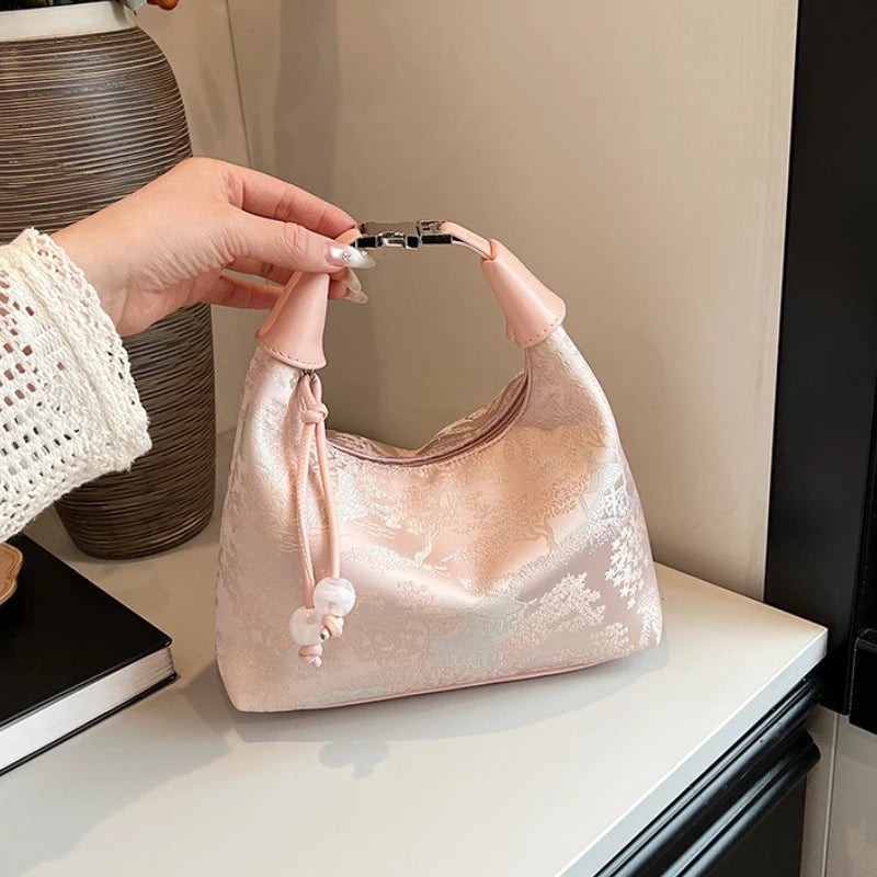 Chinese Embroidery Handbag – Versatile Shoulder & Tote Bag