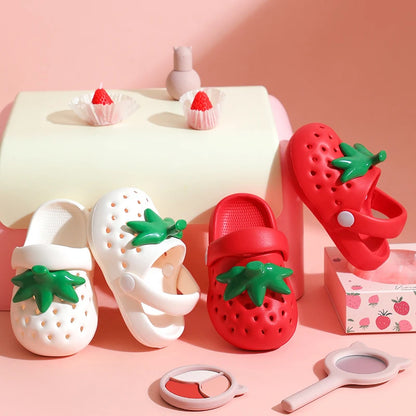Strawberry EVA Slippers – Cute Non-Slip Beach Sandals