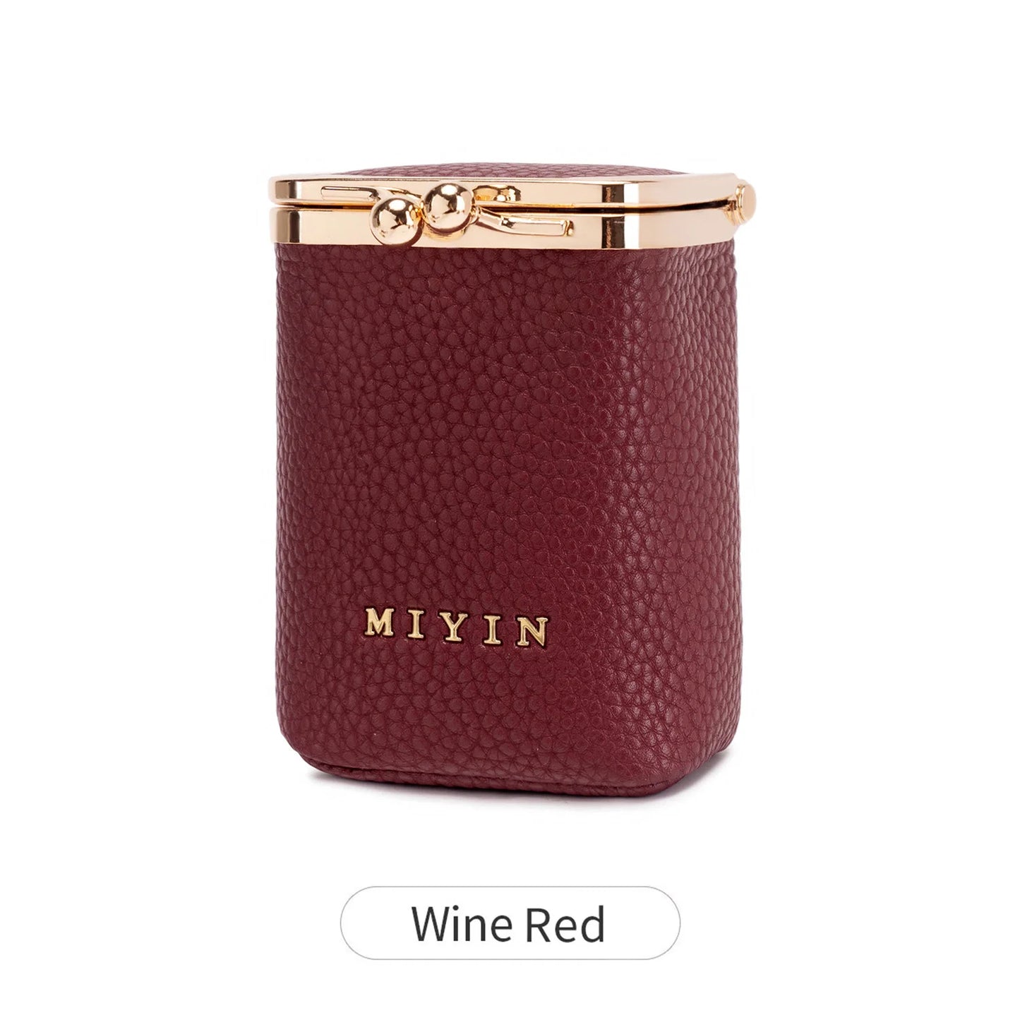 Mini Lipstick Organizer & Jewelry Coin Purse with Kiss-Lock Clasp