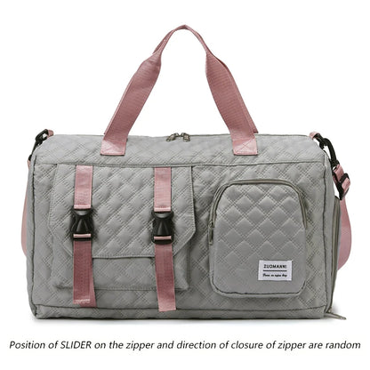 Nylon Travel Duffle Bag – Sports Gym & Overnight Shoulder Bag