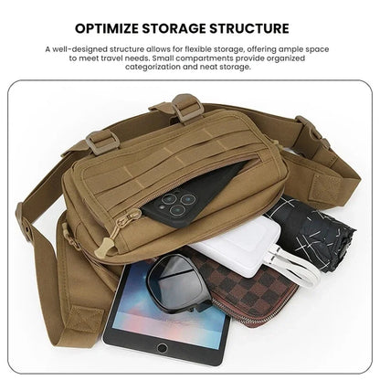 Tactical Waist Bag for Men – Multi-Pocket Sling Pack