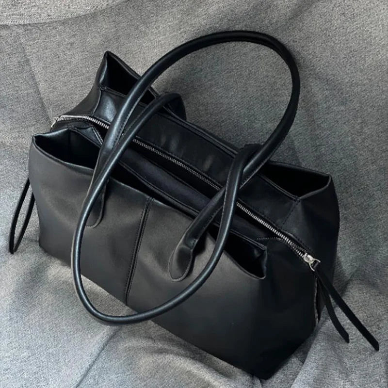Women's Large Tote Bag Waterproof Nylon Multi-Layer Commuter