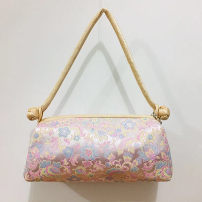 Chinese Silk Embroidered Handbag Women's Floral Tote