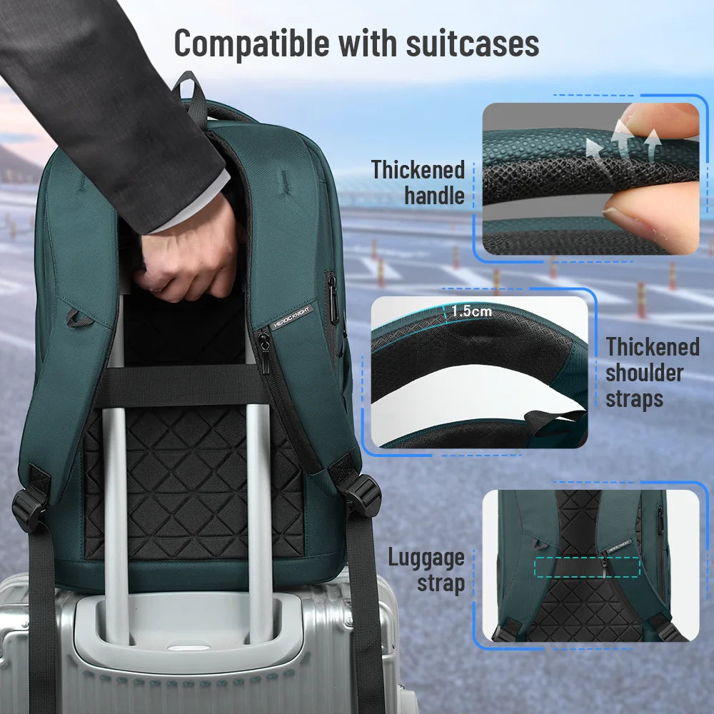 Waterproof Laptop Backpack with USB Port – Large Capacity