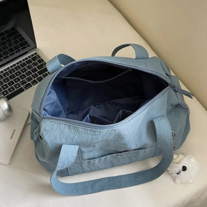 Women's Large Capacity Nylon Travel Duffle Bag – Lightweight & Waterproof