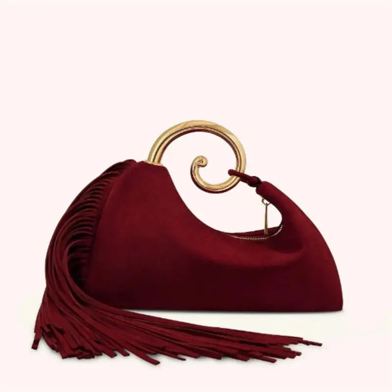 Fringe Suede Hobo Shoulder Bag – Boho Crossbody Bag for Women