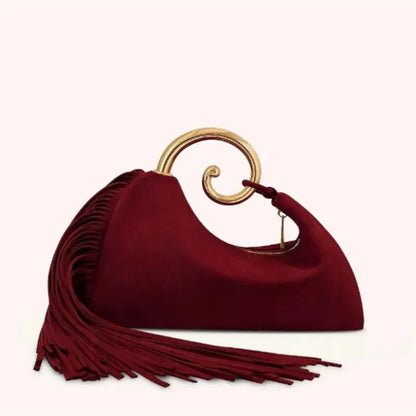 Fringe Suede Hobo Shoulder Bag – Boho Crossbody Bag for Women