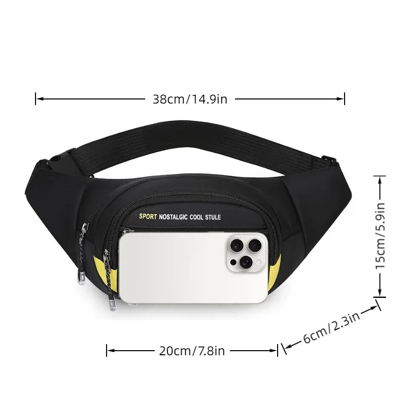 Men's Fanny Pack Multi-Pocket Waist Bag for Sports & Outdoor