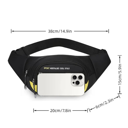 Men's Fanny Pack Multi-Pocket Waist Bag for Sports & Outdoor