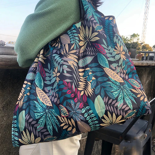 Large Capacity Foldable Reusable Shopping Bag – Eco-Friendly Tote