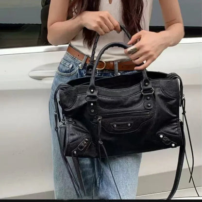 Motorcycle Crossbody Bag – Women's Luxury Leather Tote