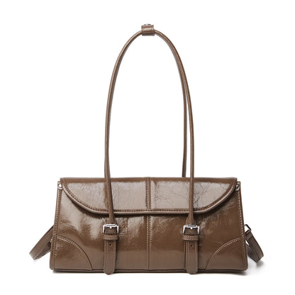 Foxer Women S Shoulder Bag Genuine Leather Retro Female Tote Underarm Versatile Large Capacity